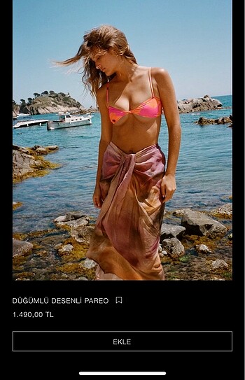 zara çok şık pareo etek
