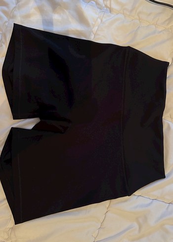 siyah Mini Kadın Tayt şort Spor Şıklığı - Görsel 4