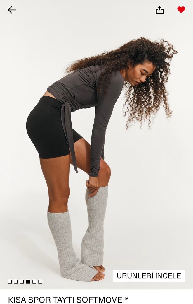 siyah Mini Kadın Tayt şort Spor Şıklığı - Görsel 2