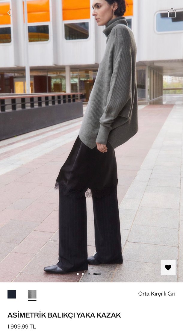 Gri Örgü Kadın Triko Bluz - Görsel 5