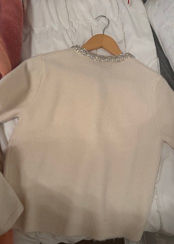 ekru Kısa Kollu Hırka - Görsel 14