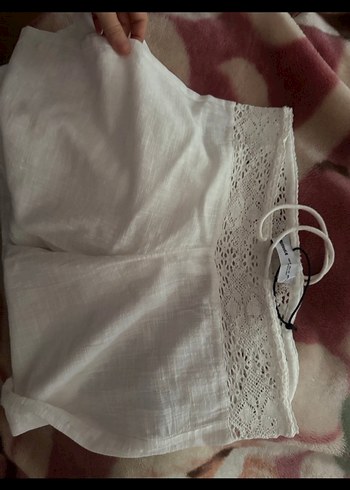 Dantel Detaylı Beyaz Bohem Kadın Pantolon - Görsel 8