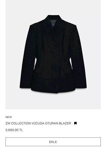 Siyah Kadın Blazer - Görsel 8