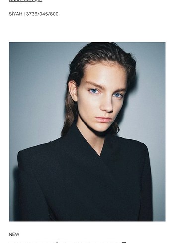 Siyah Kadın Blazer - Görsel 2