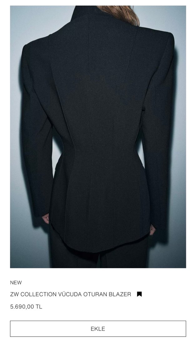 Siyah Kadın Blazer - Görsel 4