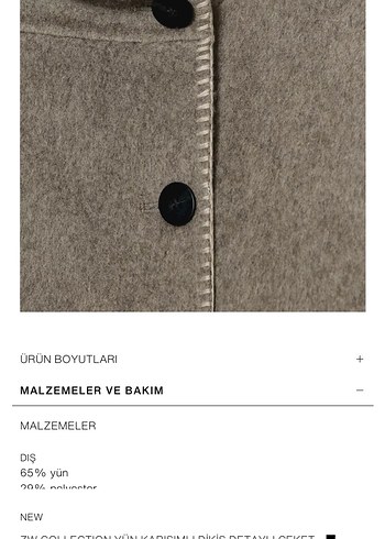 Düğmeli Yün Karışımlı Kaban-ceket - Görsel 2