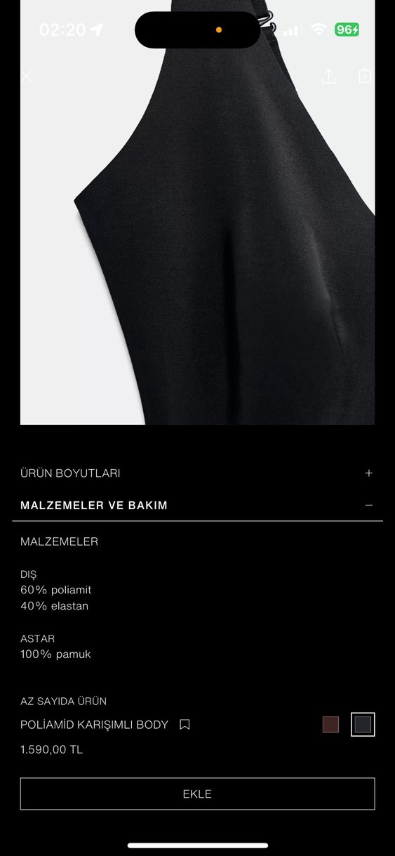 Siyah V Yaka Kadın İnce Atlet - Görsel 3