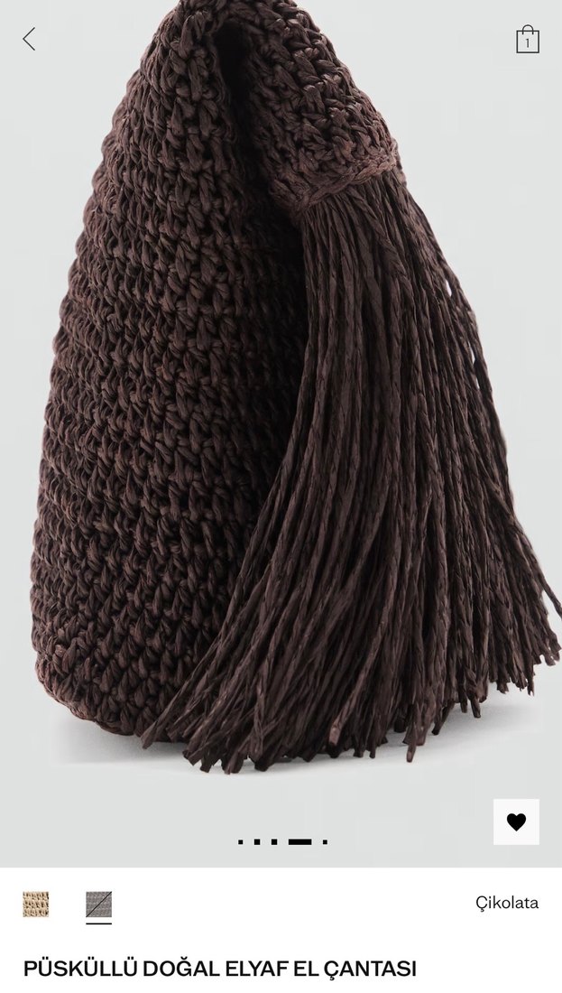 Püsküllü Kahverengi Bohem Kadın Portföy Çanta - Görsel 4