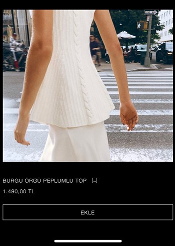 s Beden beyaz Renk Beyaz Burgu Örgü Peplumlu Uzun Elbise