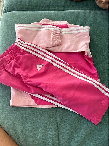 9-12 Ay Beden pembe Renk Adidas içi fileli pembe eşofman takım 9-12ay kız bebek