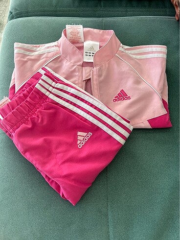 Adidas içi fileli pembe eşofman takım 9-12ay kız bebek