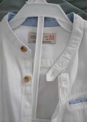 Erkek Beyaz Keten Düğmeli Gömlek - Görsel 2