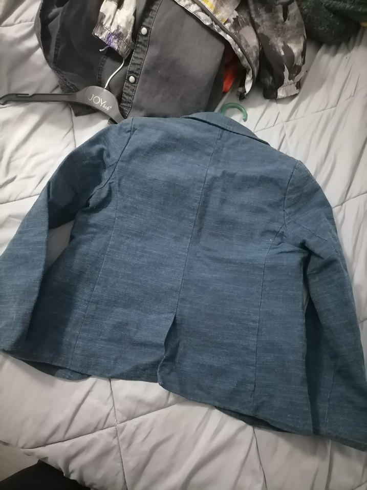 Erkek Çocuk Düğmeli Denim Ceket - Görsel 2