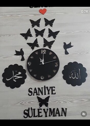 İsimli duvar saati