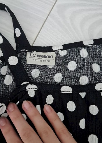 Siyah Puantiyeli kız çocuk tulum üst 7 8 yaş altı 8 9 yaş - Görsel 7
