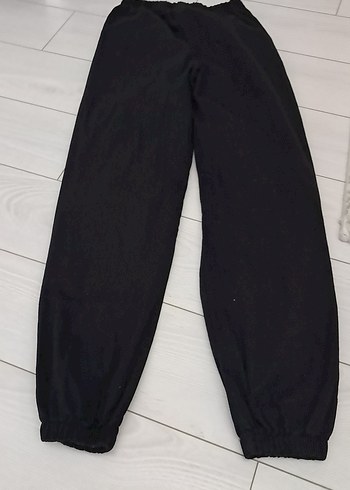 Siyah Rahat Kesim kız çocuk  paraşüt  Pantolon - Görsel 4