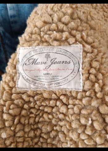 Düğmeli Kadın Mavi Denim Ceket - Görsel 6