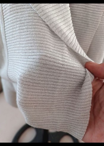 hafif simli süveter - Görsel 3