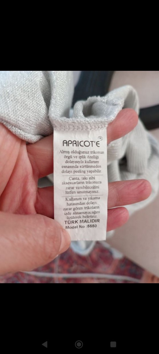 hafif simli süveter - Görsel 5