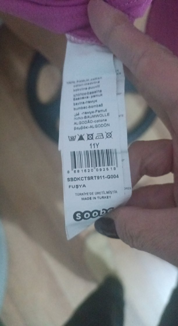 Kız Çocuk Pembe Uzun Kollu Baskılı Tişört - Görsel 4