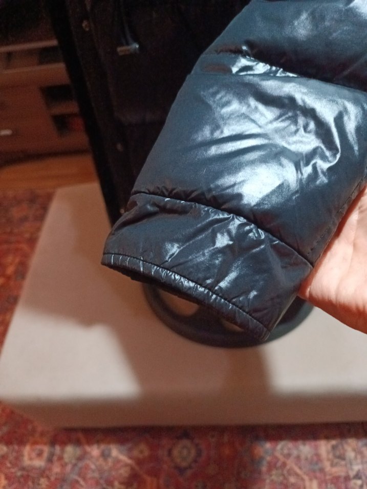 Kürk Detaylı Siyah  Uzun Zara Kadın Kışlık Mont - Görsel 3