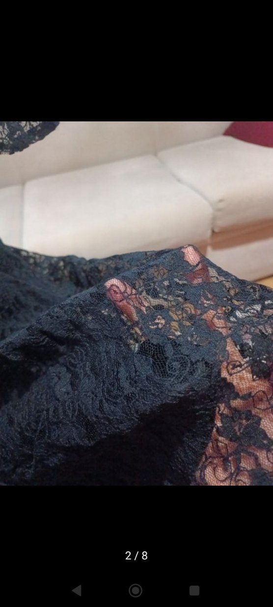 Dantel Detaylı Siyah Gotik Elbise - Görsel 3