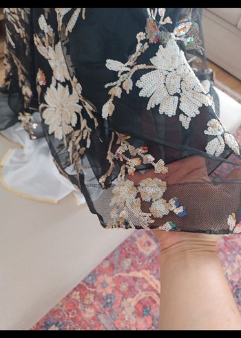 islemeli gece elbisesi - Görsel 2