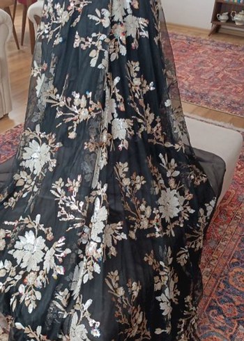 islemeli gece elbisesi - Görsel 4