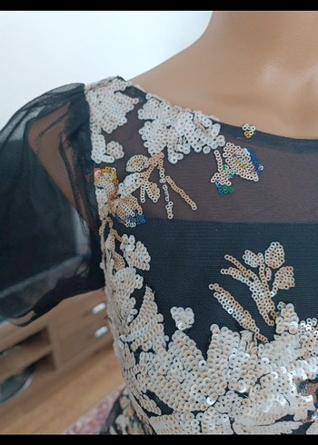 islemeli gece elbisesi - Görsel 6