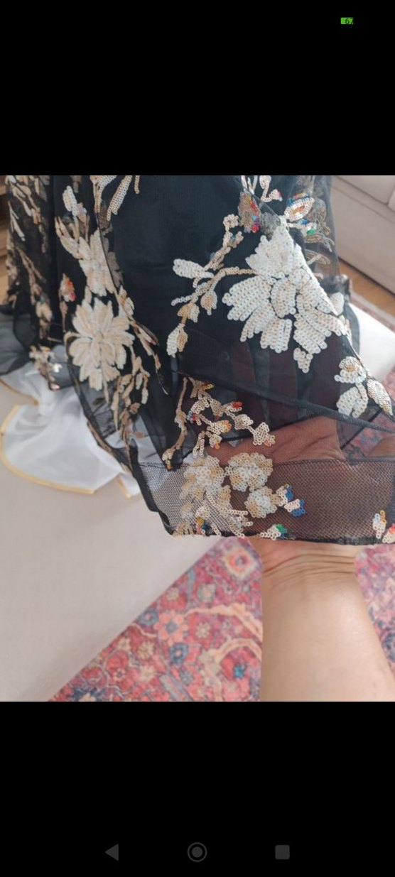 islemeli gece elbisesi - Görsel 2