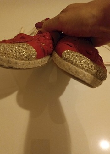 Kırmızı hakiki magza marka  Deri Bohem Kadın espadril - Görsel 7