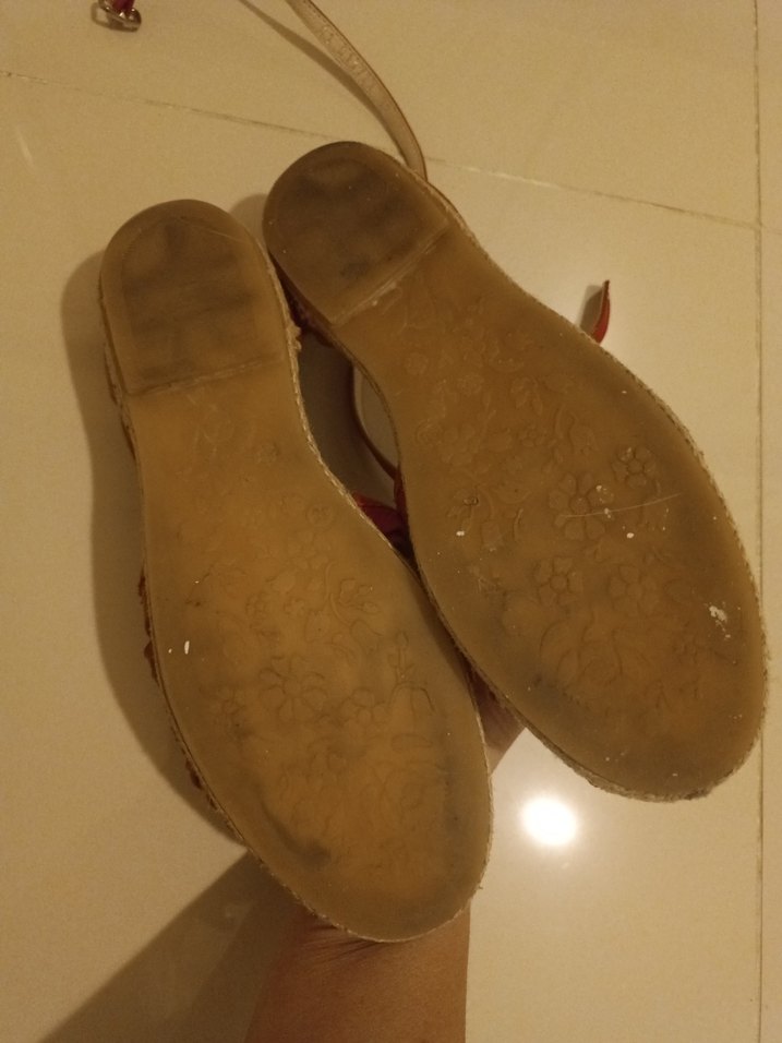 Kırmızı hakiki magza marka  Deri Bohem Kadın espadril - Görsel 4