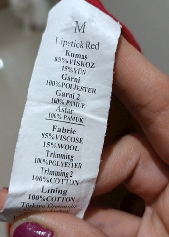 codentry Dantel Detaylı  Çok Renkli yün pamuk karışımı Elbise - Görsel 8