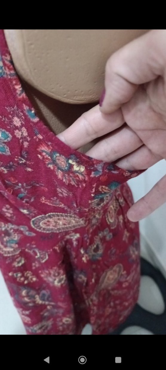 codentry Dantel Detaylı  Çok Renkli yün pamuk karışımı Elbise - Görsel 3