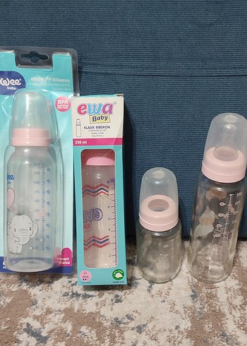 Pembe Bebek Biberon Seti 250 ml