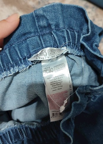 HelloBaby kız Çocuk Gri Bol Kesim Denim Pantolon