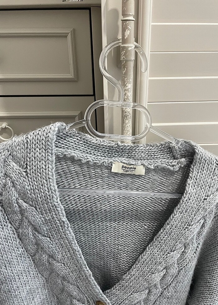 gri hırka - Görsel 3