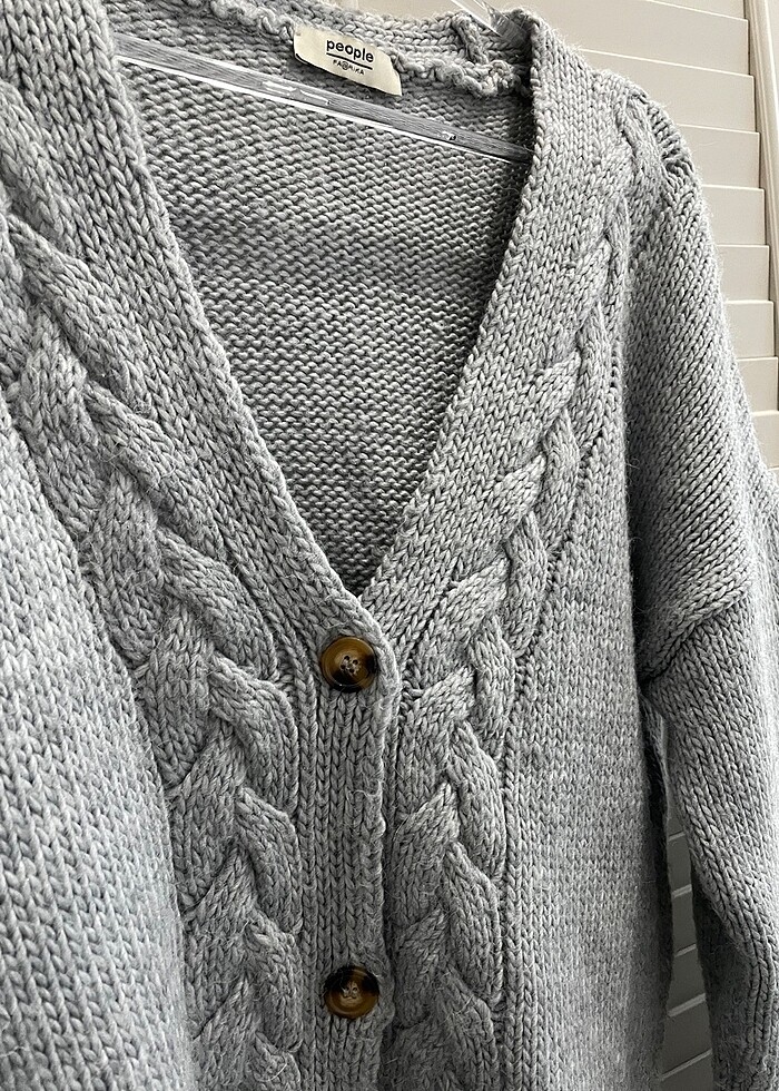 gri hırka - Görsel 4