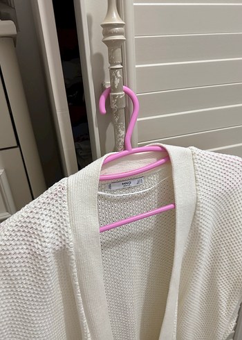 Beyaz Örgü Kadın Hırka - Görsel 4