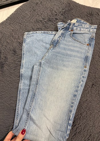 Düz Kesim Midi Kadın Kot Pantolon - Görsel 5