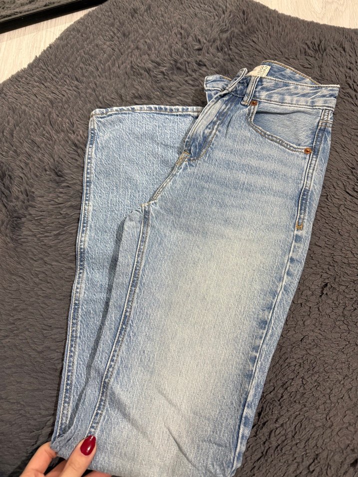 Düz Kesim Midi Kadın Kot Pantolon - Görsel 5