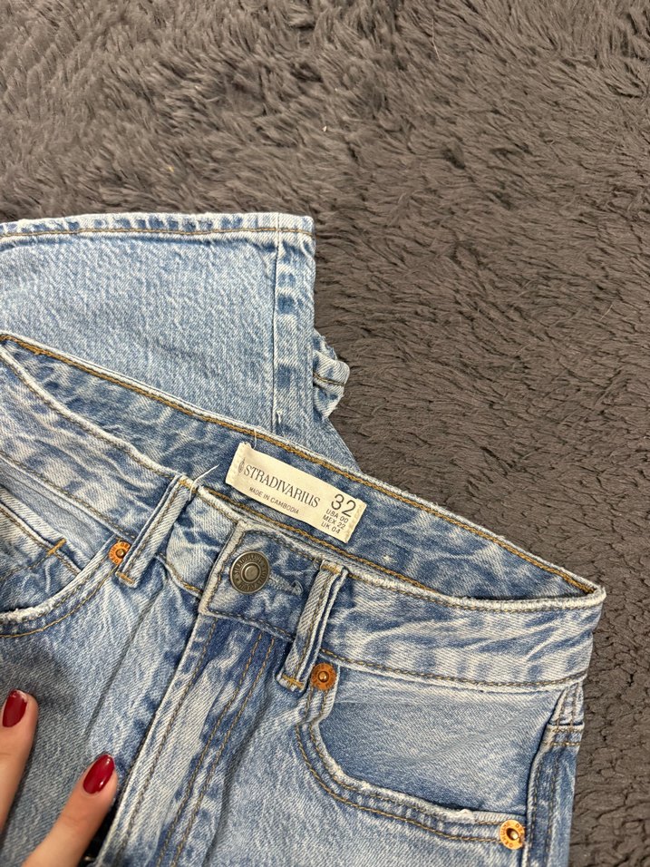 Düz Kesim Midi Kadın Kot Pantolon - Görsel 3