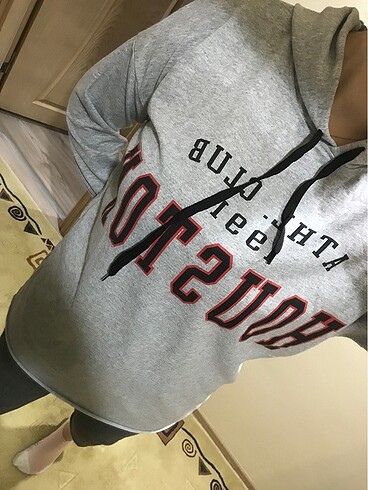 GRİ BASKILI SWEATSHİRT