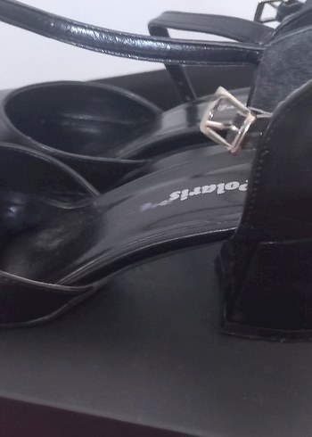 Polaris Kadın Siyah Topuklu Goth Akşam Ayakkabısı