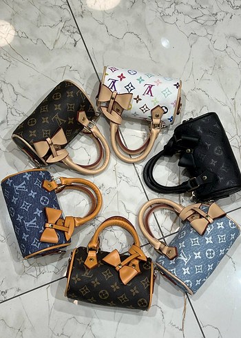 Louis Vuitton Kahverengi Baskılı Deri Kadın Çanta