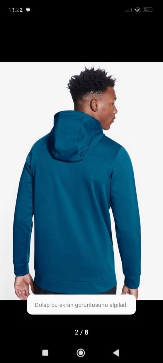 Nike Erkek Fermuarlı Yüksek Yakalı Sweatshirt - Görsel 2