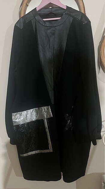 Sifir etiketli tunik sweatshirt