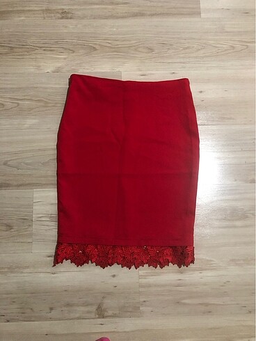 Sateen şık kısa etek