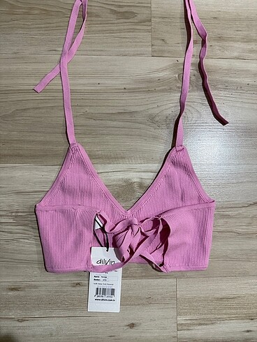 Dilvin Lolita triko bağlamalı crop