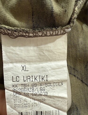 xl Beden haki Renk Kamuflaj desen tshirt